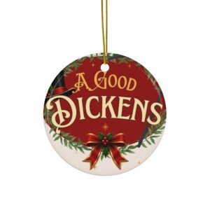 A Good Dickens × IMPRIDE — Double-Sided Ceramic Holiday Ornament