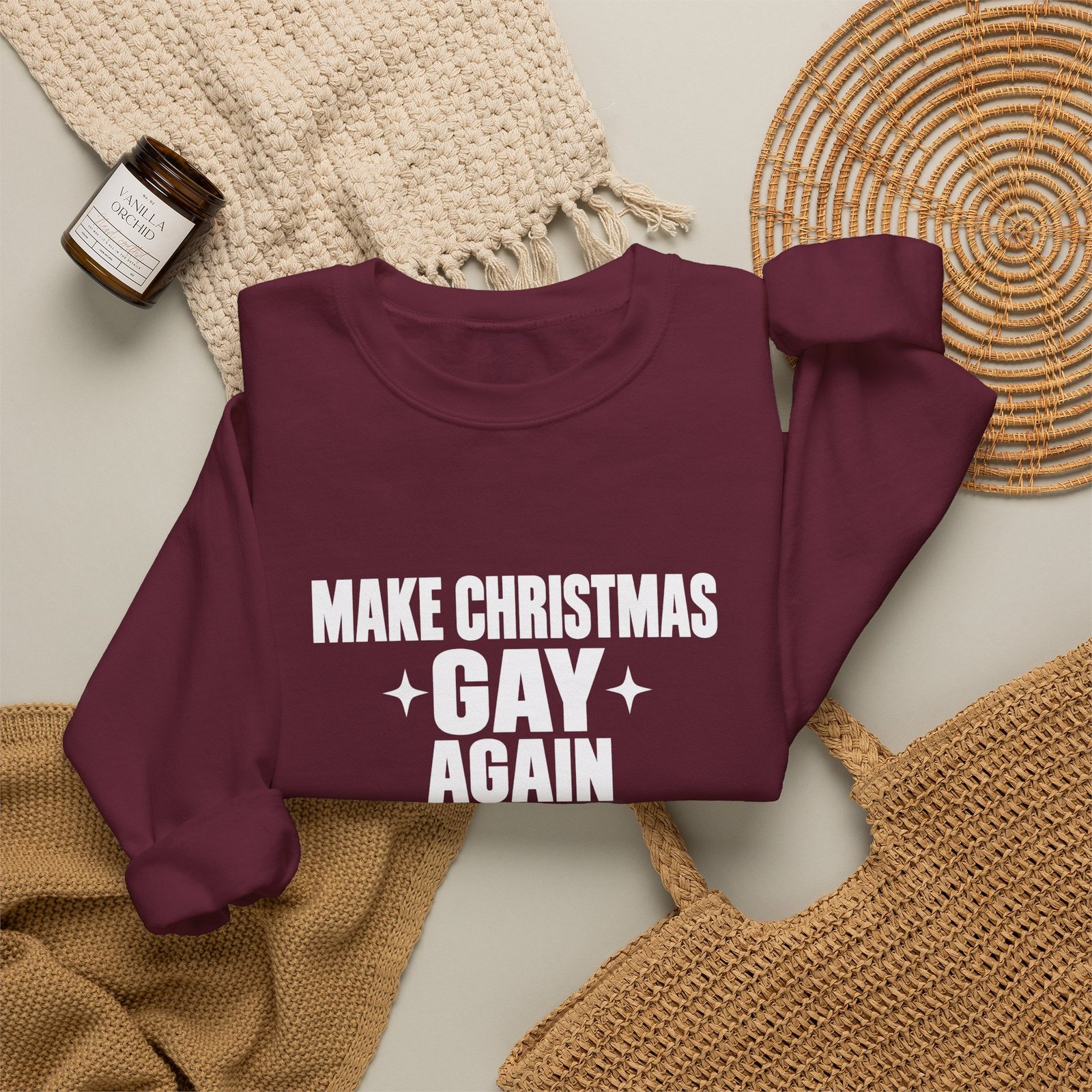 Make Christmas Gay Again — IMPRIDE Holiday Crewneck Sweatshirt - Image 8