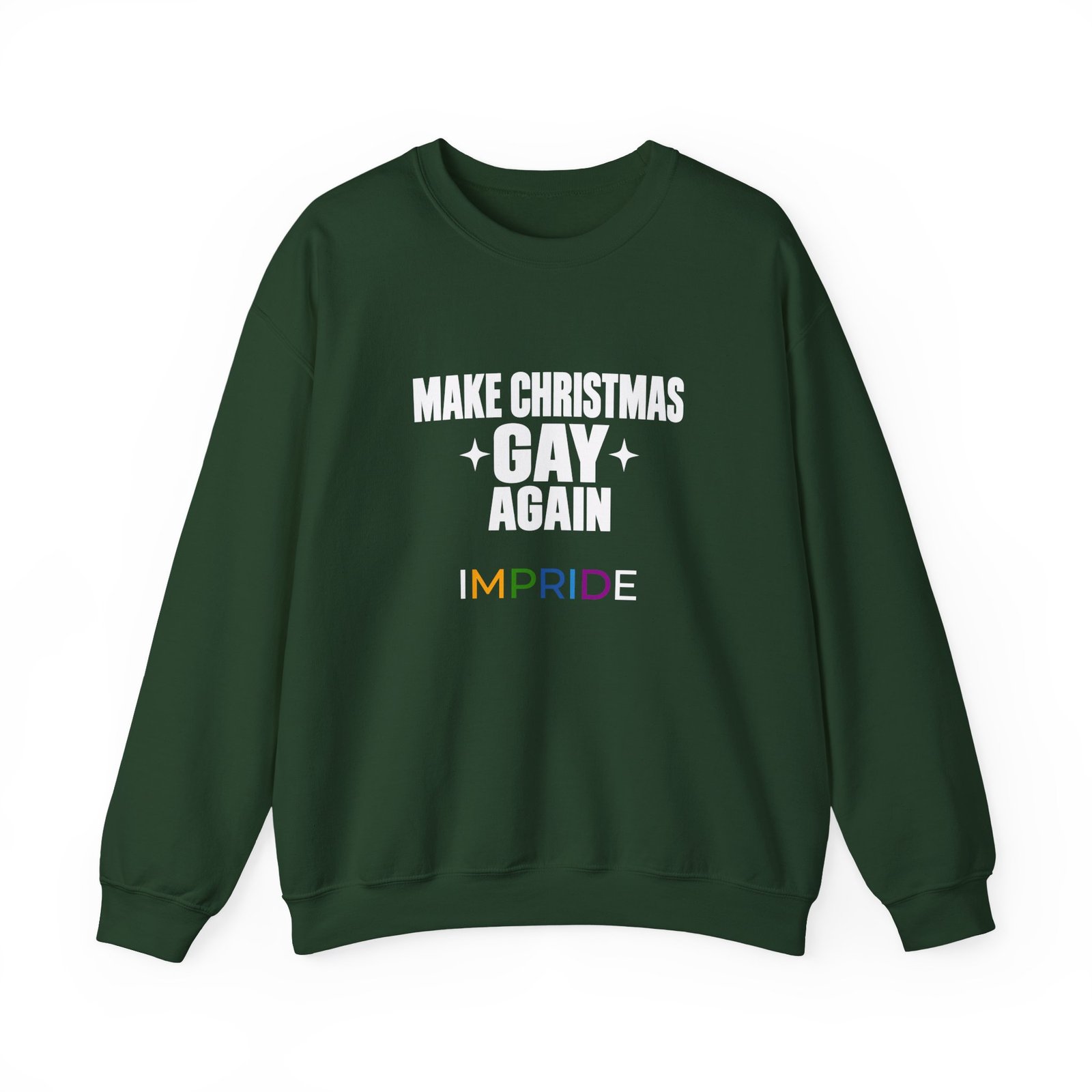 Make Christmas Gay Again — IMPRIDE Holiday Crewneck Sweatshirt - Image 9
